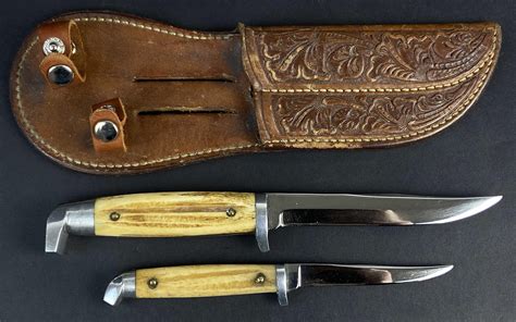 vintage stag handle knives for sale|best stag handle hunting knife.